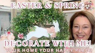 Easter Spring Laundry Room Decorate With Me 2024 / DIY Easter Wreath / Vintage Decor for Spring