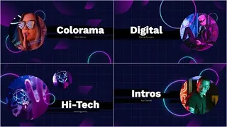 Premiere Pro Template: Colorama - Glitch Opener + Free Font