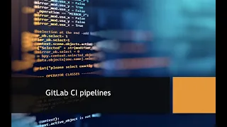 GitLab CI pipeline