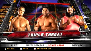 WWE 12 - Triple Threat Match - Mason Ryan vs Mark Hendry vs Drew mcintyre - WWE Video Game