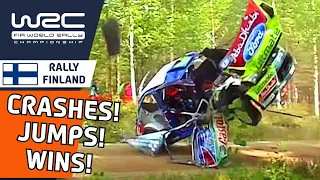 Memorable Moments of WRC Rally Finland 2021 : Famous Wins, Crashes and Jumps!