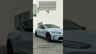 2022 BMW M4 Competition - Brooklyn Grey w/ wheel spacers & springs!