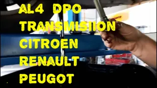 AL4  DPO Automatic Transmission Service Fluid Refill & Level Check Renault Citroen Peugot How To DIY