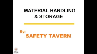 Materials Handling 2020, OSHA 1926, Safety Tavern