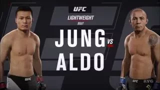 EA Sports UFC 2 - Chan Sung Jung vs José Aldo | Gameplay (HD) [1080p60FPS]