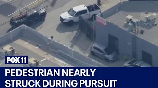 Suspect drives erratically through South LA