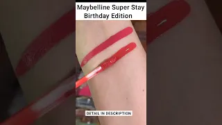 5 Maybelline Super Stay Matte Liquid Lipstick Birthday Edition #shorts