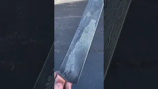 Damascus knife after a year of use!