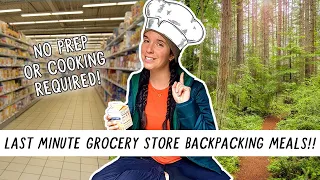 Last Minute BACKPACKING MEALS From Any Grocery Store! | Miranda in the Wild