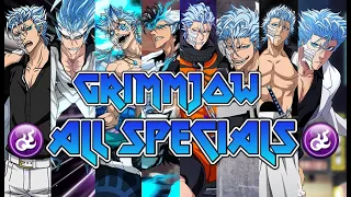 Bleach Brave Souls 💎 ALL GRIMMJOW Specials Till Today! Grimjow Jeagerjaques Special Moves Comp [BBS]