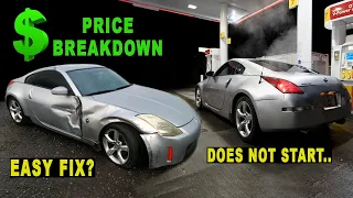 I Bought A TOTALED Nissan 350Z From Auction And FIXED It For CHEAP! [Budget Drift Car]