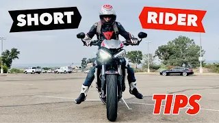 Motorcycles and Short Riders - How To Overcome Your Fear Of Riding TALL Bikes!