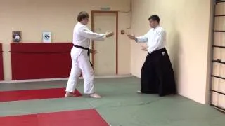 Shomen Uchi Sankajo Osae 1. Yoshinkan Aikido