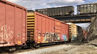 Coke Train Goes Over & Under BIG Railroad Bridge!  Ever Seen This Much Coke?  West Virginia Trains