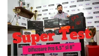 Super Test cu difuzoare Pro de 6.5" - Midbass & Midrange - (Deaf Bonce, DD Audio, B2 Audio, etc)