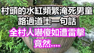 村頭的水缸頻繁淹死男童，路過道士一句話，全村人嚇傻如遭雷擊，竟然....#淺談人生#民間故事#為人處世#生活經驗#情感故事#養老#花開富貴#深夜淺讀#幸福人生#中年#老年