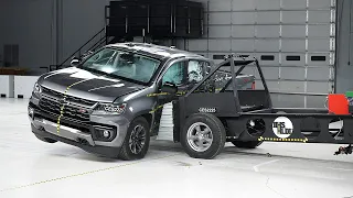 2022 Chevrolet Colorado crew cab updated side IIHS crash test