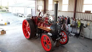 Cold Starting a 1912 Marshall Steam Engine "Uncle George"