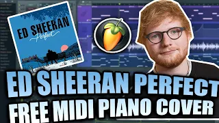 (MIDI + FLP) Ed Sheeran - Perfect ( Piano Tutorial / Cover FL Studio)