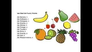 German vocabulary - Fruits & vegetables