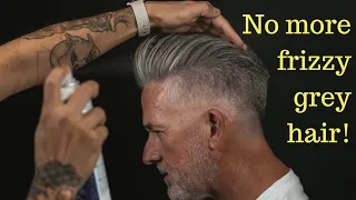 TRENDY HAIRCUT FOR NATURAL GREY HAIR BY ROBERT MALDONADO