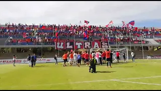 Il tributo della curva Nord ai giocatori del Campobasso