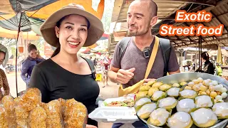 Hosting A Famous YouTuber From Europe To Try Street Food In Udong