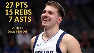 Luka Doncic 27 Pts 15 Rebs 7 Asts Highlights vs Miami Heat | NBA 20/21 Season