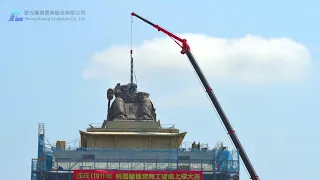 桃園 龍德宮 四媽祖 吊裝工程 縮時攝影