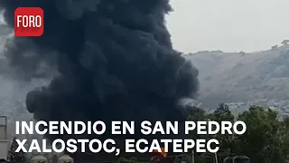 Incendio en San Pedro Xalostoc, Estado de México