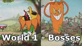 Cuphead - All World 1 Bosses / Inkwell Isle 1 Bosses