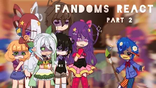 ☆Fandoms react | Part 2 | 🌈Welcome home🌈 | LoyalFox☆