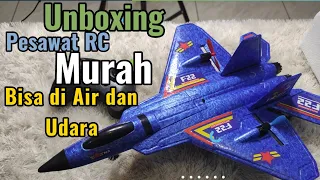 Unboxing Rc pesawat Murah F22 raptor