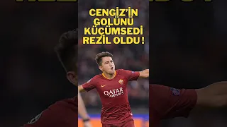 Cengiz Ünder'in golünü küçümsedi rezil oldu. #cengizünder #asroma #fenerbahçe #hyundai