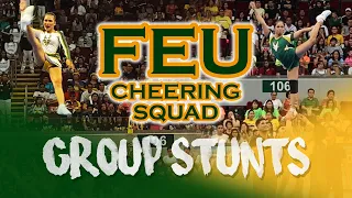 FEU Cheering Squad - UAAP Group Stunts | 2015 to 2018