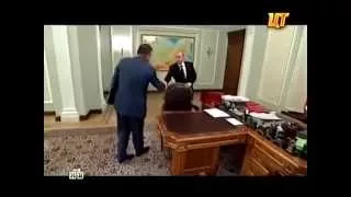 Один день с В.В.Путиным эксклюзивное видео НТВ Такменев