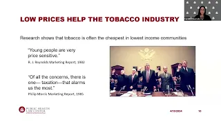 The Cost of Access Raising the Price of Tobacco Products