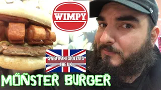 WIMPY REVIEW | UK FAST FOOD | MONSTER BURGER