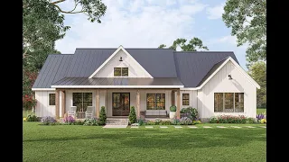 EXCLUSIVE MODERN FARMHOUSE PLAN 009-00326 WITH INTERIOR