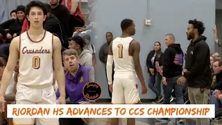 Riordan HS Beats Mills to Advances to CCS DIII Championship in Front of Devin Williams