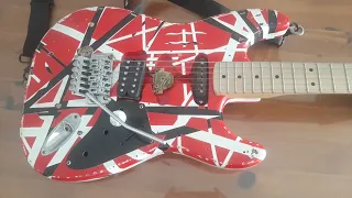 Chinese Frankenstrat on the bench.