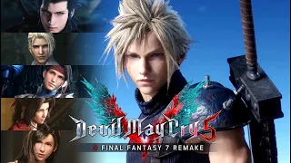 Devil May Cry 5 x Final Fantasy 7 Remake Mods ★ THE MOVIE / FULL STORY 【4K 60FPS】