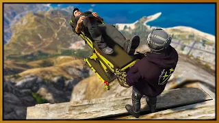 GTA 5 RP - Throwing Cops on Stretcher Down Mountain