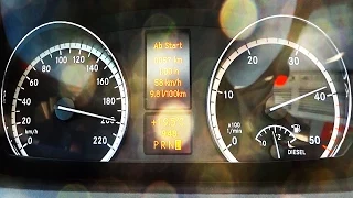 Mercedes Vito V6 250hp Acceleration 0-100 0-200