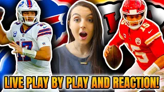 Buffalo Bills vs Kansas City Chiefs LIVE Play by Play and Reaction! NFL Divisional Round (2022)