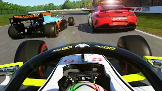 CARNAGE AT IMOLA! SAFETY CAR! TWO STOPS GALORE! - F1 2021 MY TEAM CAREER Part 58