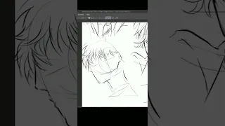 Boy drawing | Manga Practice | Anime style| #manhwa #webtoon #shorts
