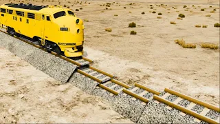 Trains vs Potholes – BeamNG.Drive