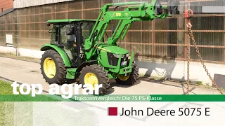 John Deere 5075E mit Frontlader H240 im top agrar-Praxistest