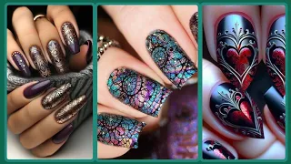 Eye Catching😎 Nail polish 💅Beautiful and Modern Printed Summer Seasons nail art designs in 2024 ❤️
